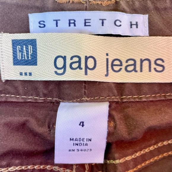 Women's GAP Stretch 5 Pocket Chocolate Color Capris Size 4 - Picture 5 of 11